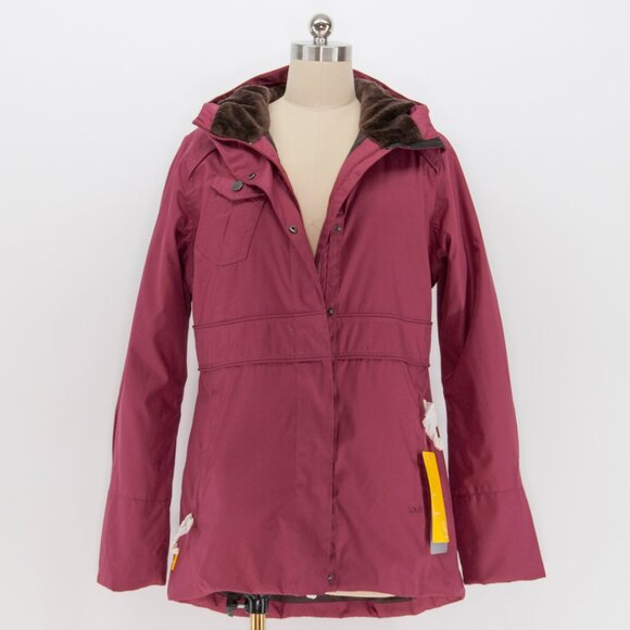 Lolë Waterproof Warm Lined Burgundy Jacket (M) - Picture 3 of 6